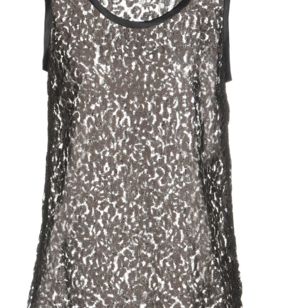Dolce and Gabbana brown lace tank NWT